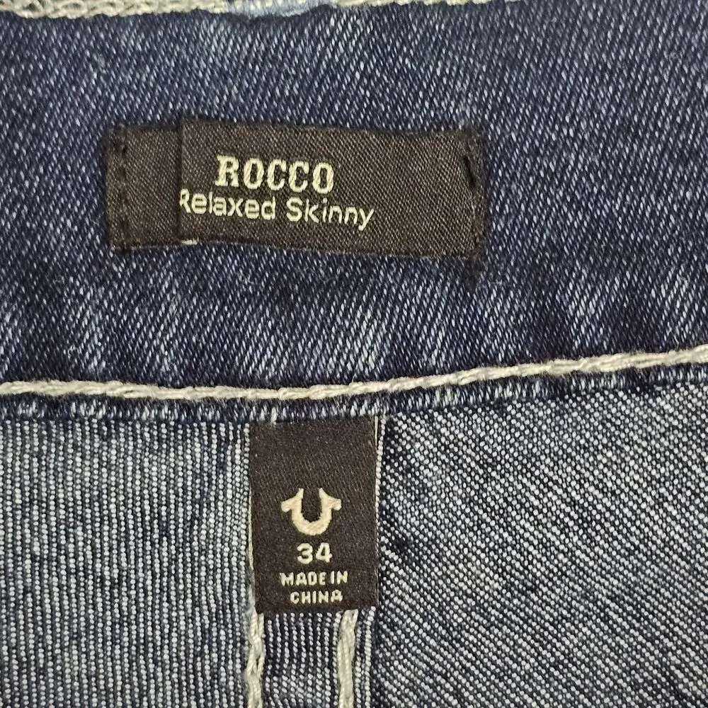 True Religion Rocco Big T Flap Skinny in Dark Woodland Wash 34x32